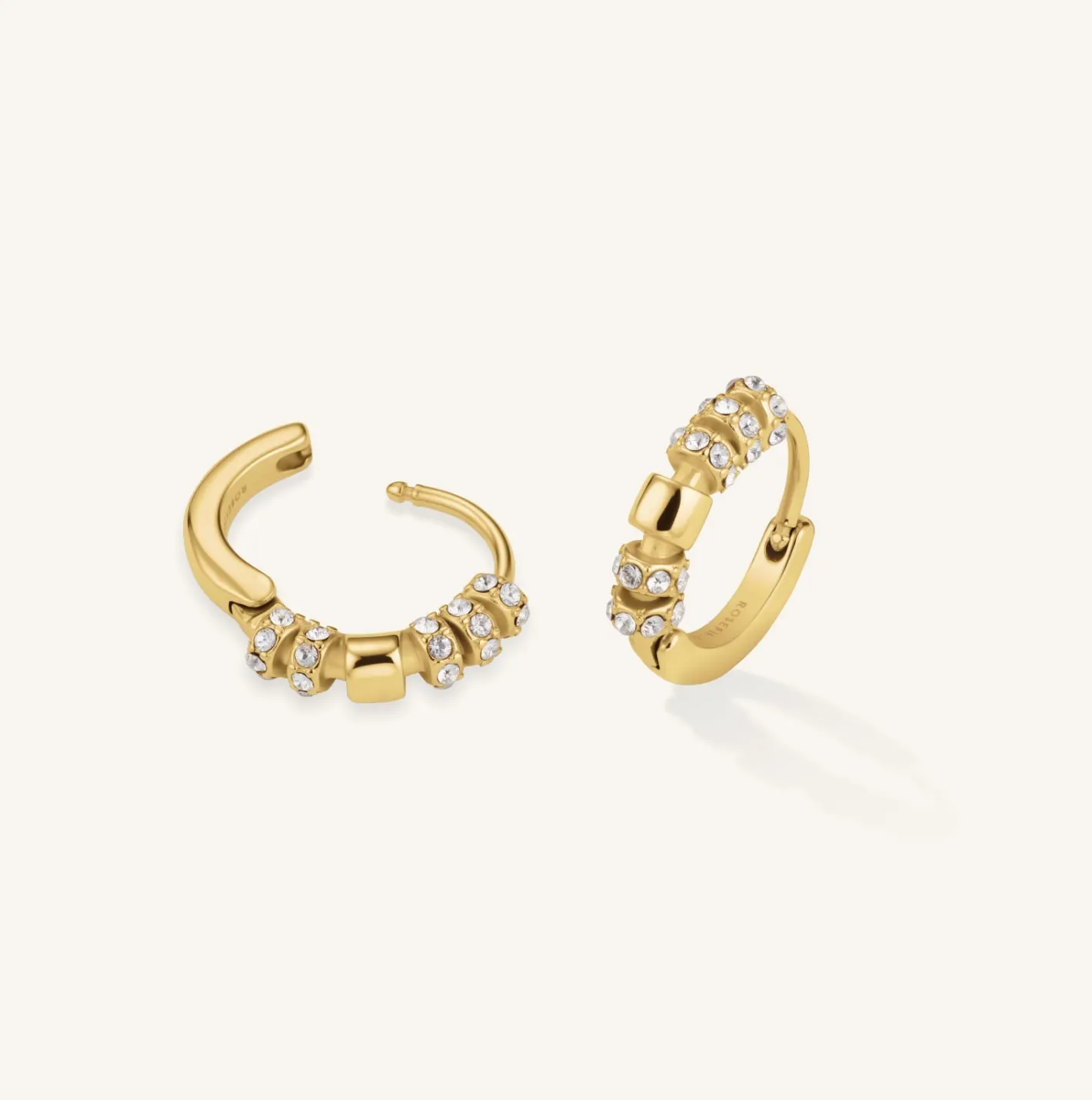 Rosefield Crystal Loop Huggies Outlet