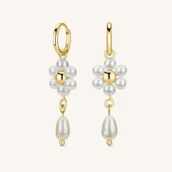 Rosefield Daisy Pearl Hoops Best