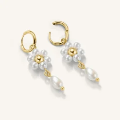 Rosefield Daisy Pearl Hoops Best