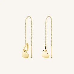Rosefield Double Heart Earrings Clearance