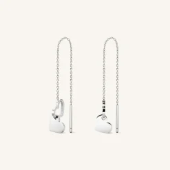 Rosefield Double Heart Earrings Clearance