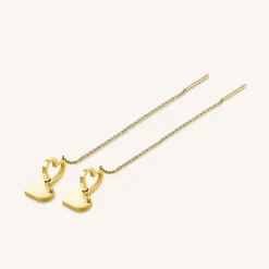 Rosefield Double Heart Earrings Clearance