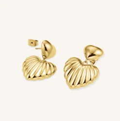 Rosefield Double Heart Earrings Online