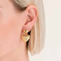 Rosefield Double Heart Earrings Online