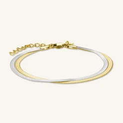 Rosefield Duo Snake Bracelet Online