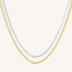 Rosefield Duo Snake Necklace Fashion
