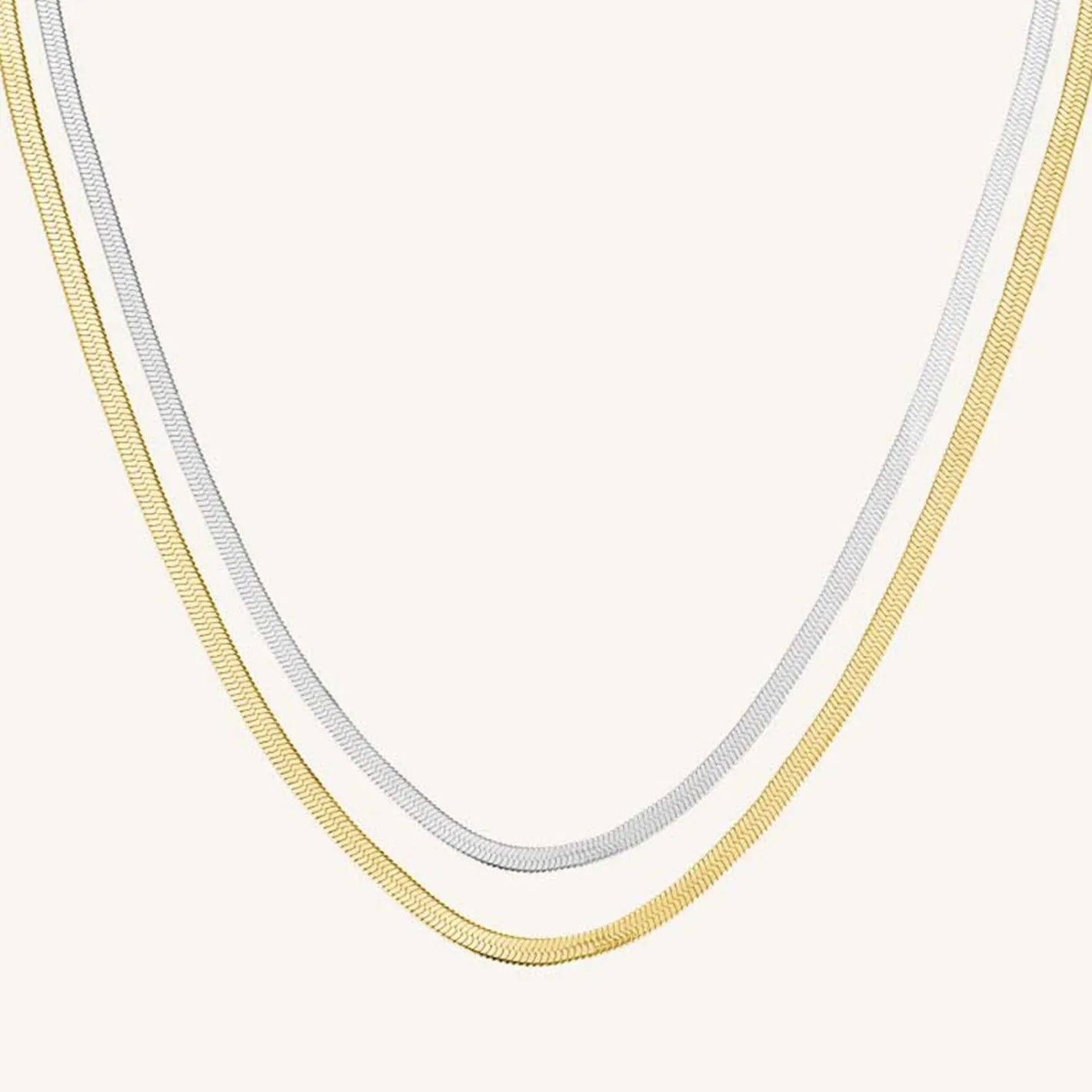 Rosefield Duo Snake Necklace Fashion