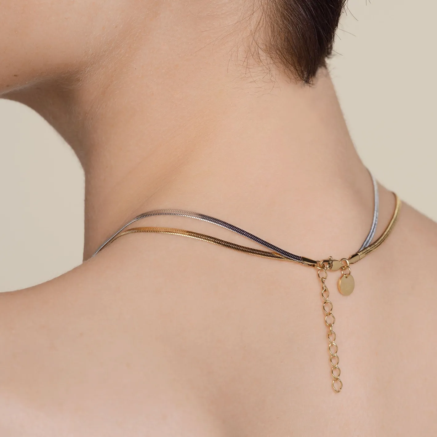 Rosefield Duo Snake Necklace Fashion