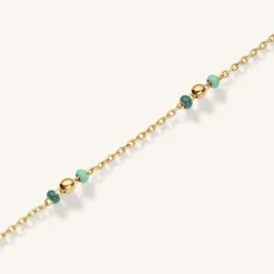 Rosefield Emerald Dotted Bracelet Clearance