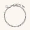 Rosefield Figaro Bracelet Silver Discount