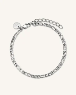 Rosefield Figaro Bracelet Silver Discount