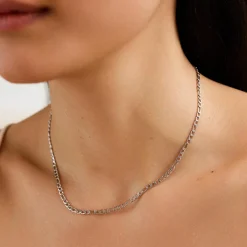 Rosefield Figaro Necklace Silver Online