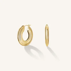 Rosefield Flat Striped Hoops Online