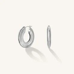 Rosefield Flat Striped Hoops Online