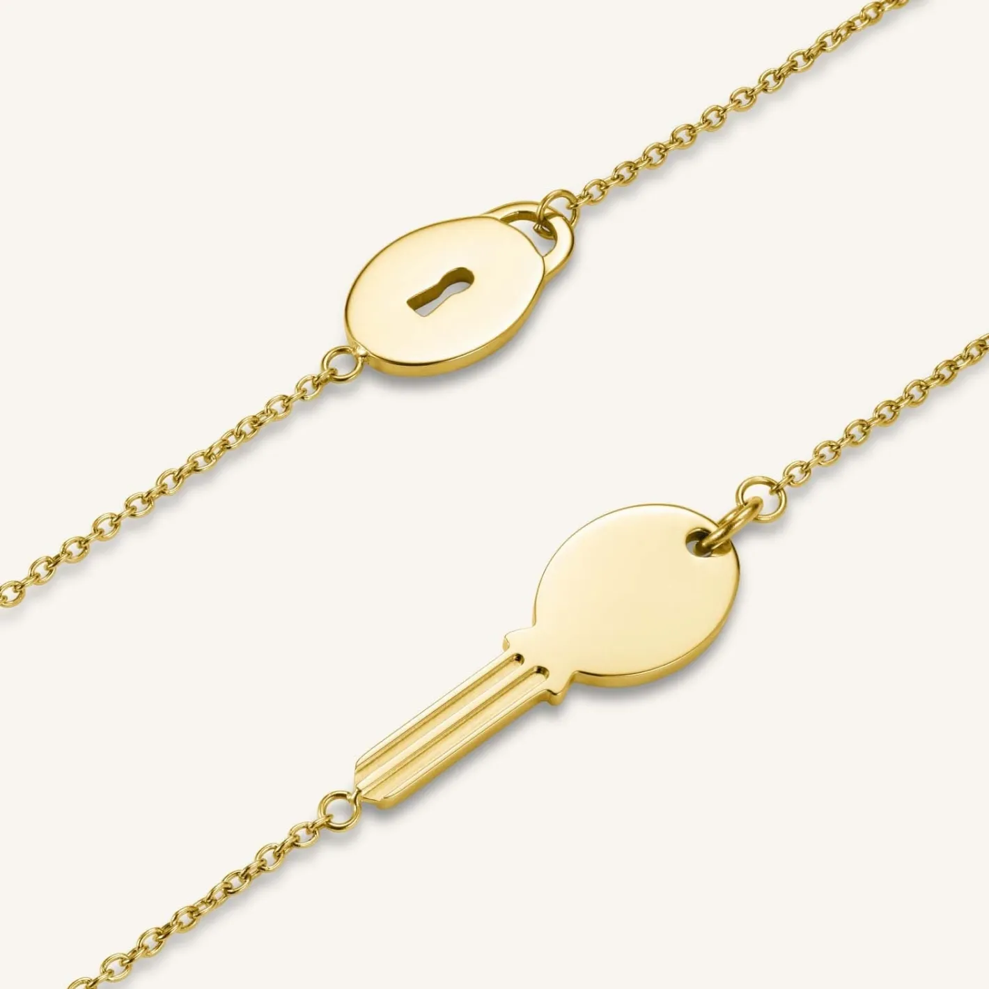 Rosefield Friendship Bracelet Set Oval Gold Online