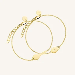 Rosefield Friendship Bracelet Set Oval Gold Online