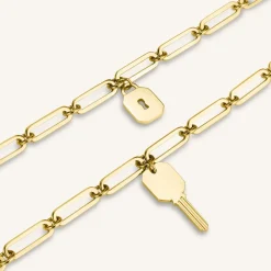 Rosefield Friendship Bracelet Set Octagon Gold Discount