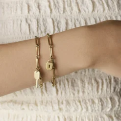 Rosefield Friendship Bracelet Set Octagon Gold Discount