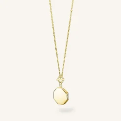 Rosefield Geo Locket Gold Discount