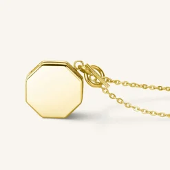 Rosefield Geo Locket Gold Discount