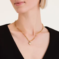 Rosefield Heart Baguette Necklace Discount