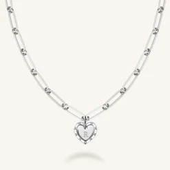 Rosefield Heart Baguette Necklace Discount