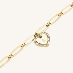 Rosefield Heart Baguette Necklace Clearance