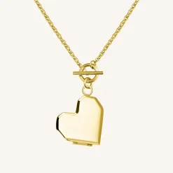 Rosefield Heart Locket Gold Discount