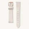 Rosefield Light Grey Nubuck Rose Gold Strap Best