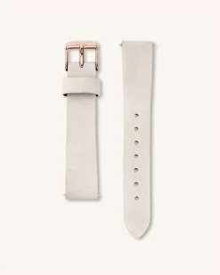 Rosefield Light Grey Nubuck Rose Gold Strap Best