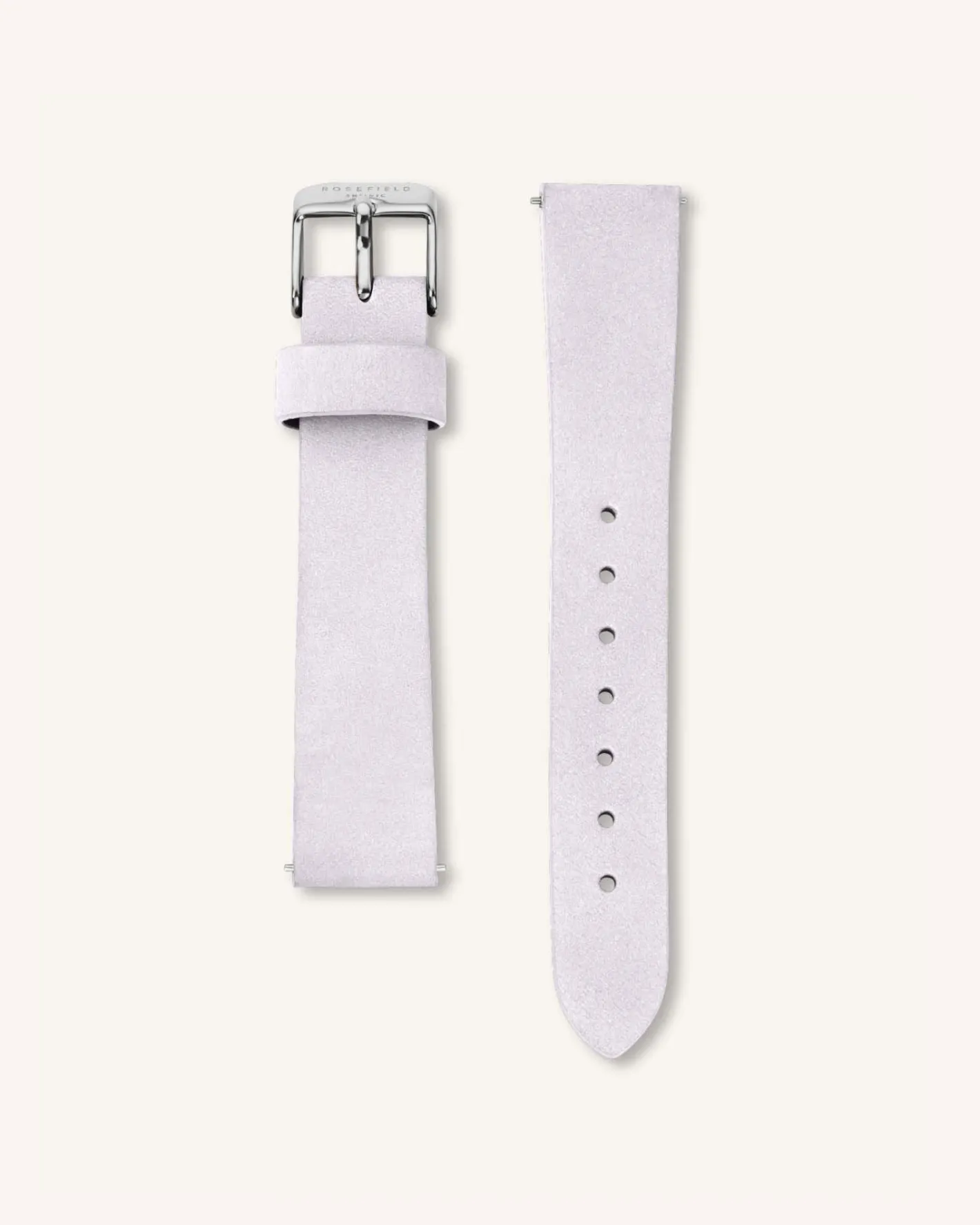 Rosefield Lilac Nubuck Silver Strap Hot