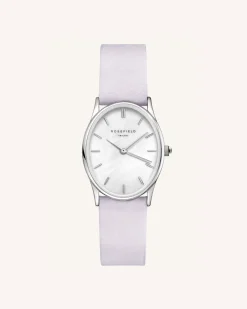 Rosefield Lilac Nubuck Silver Strap Hot