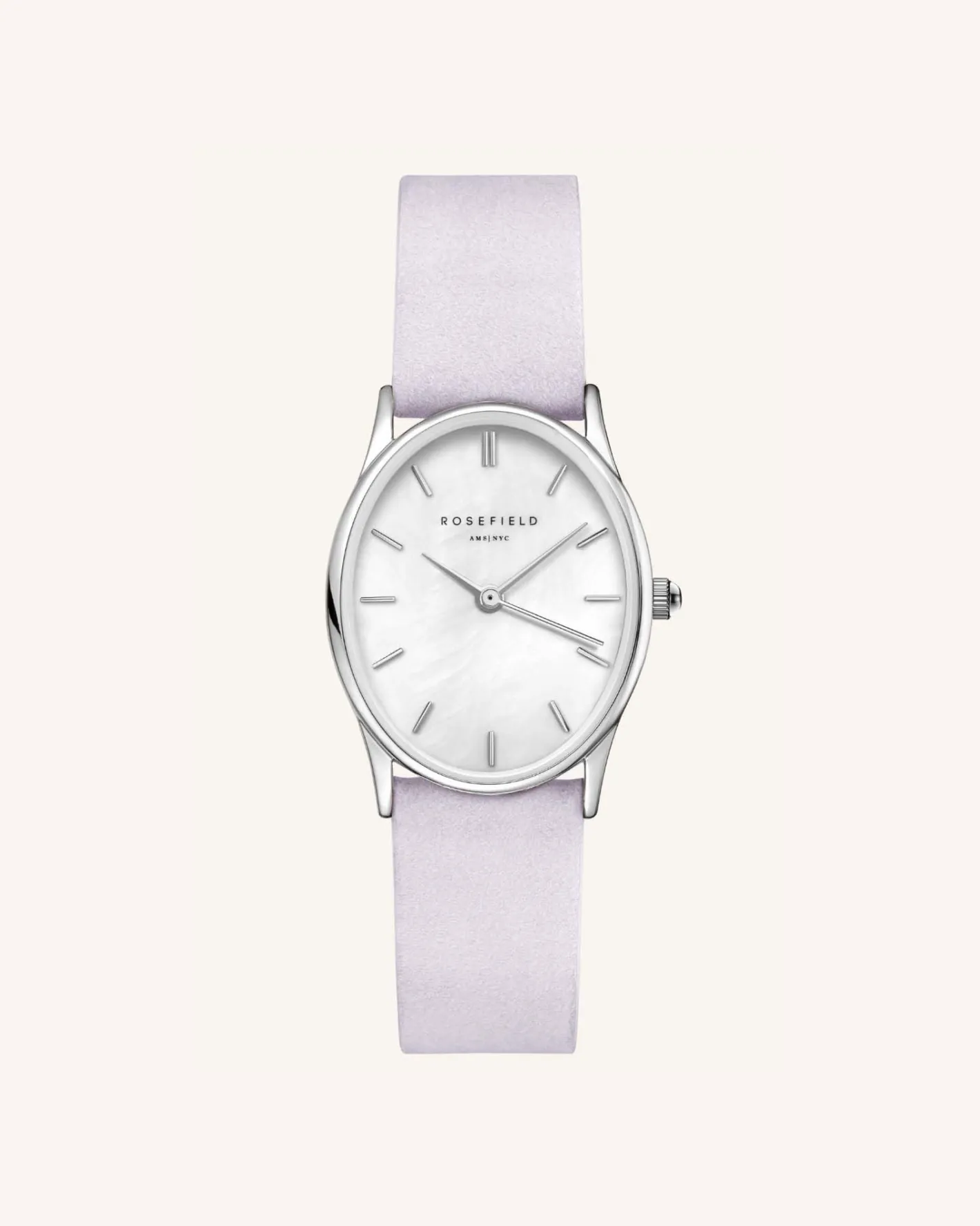 Rosefield Lilac Nubuck Silver Strap Hot