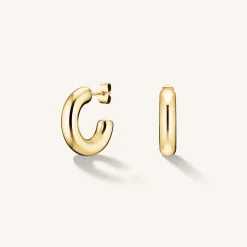 Rosefield Medium Thick Hoops Online