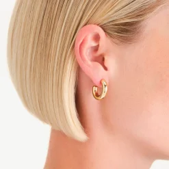 Rosefield Medium Thick Hoops Online