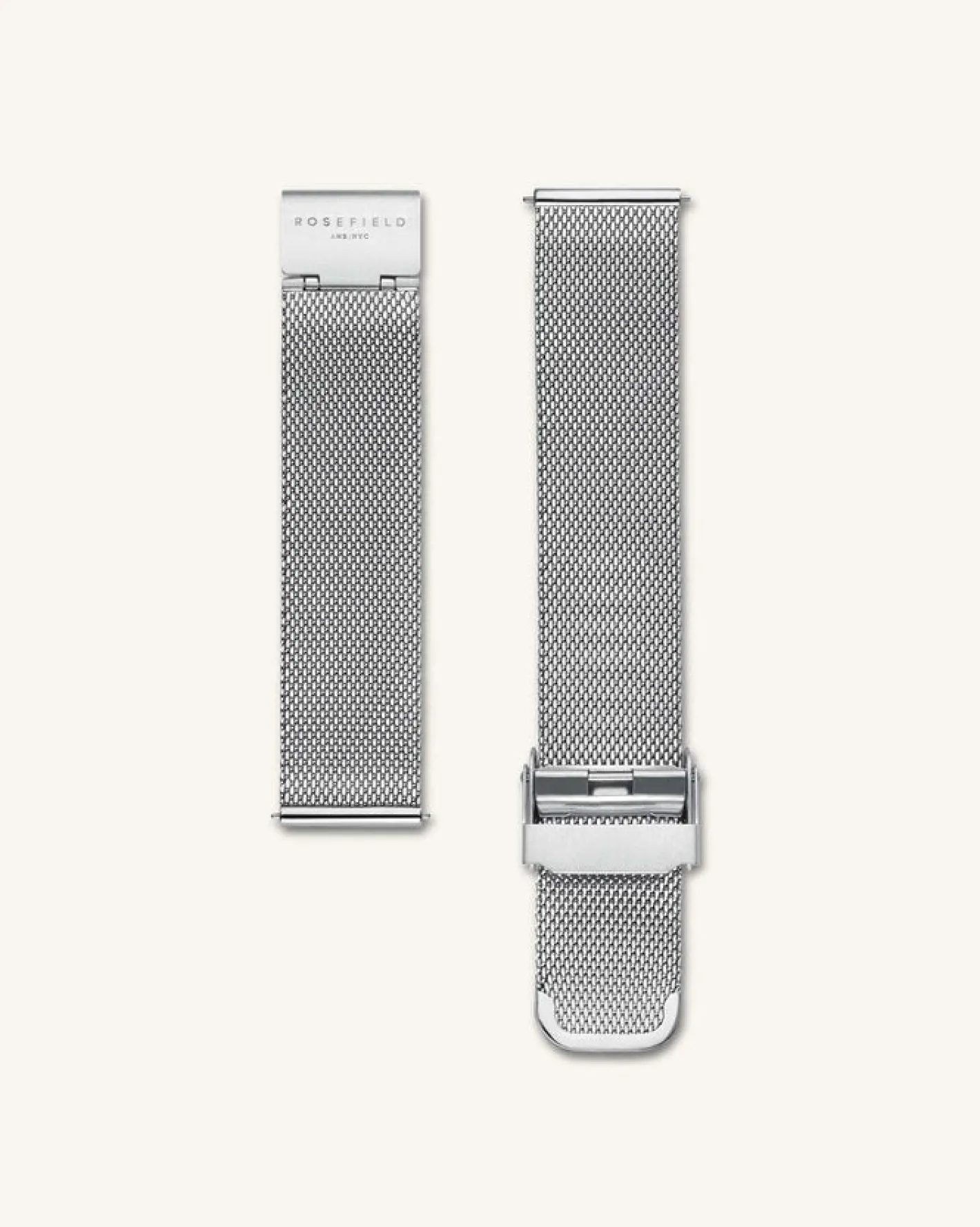 Rosefield Mesh Silver Strap Fashion