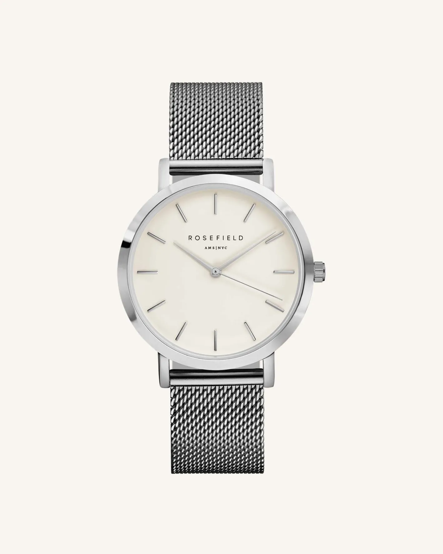 Rosefield Mesh Silver Strap Fashion