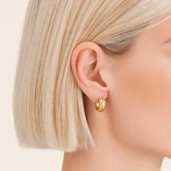 Rosefield Mini Braided Hoops Clearance