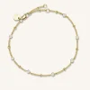 Rosefield Multi Crystal Bracelet Gold Outlet