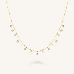 Rosefield Multi-Crystal Necklace Fashion