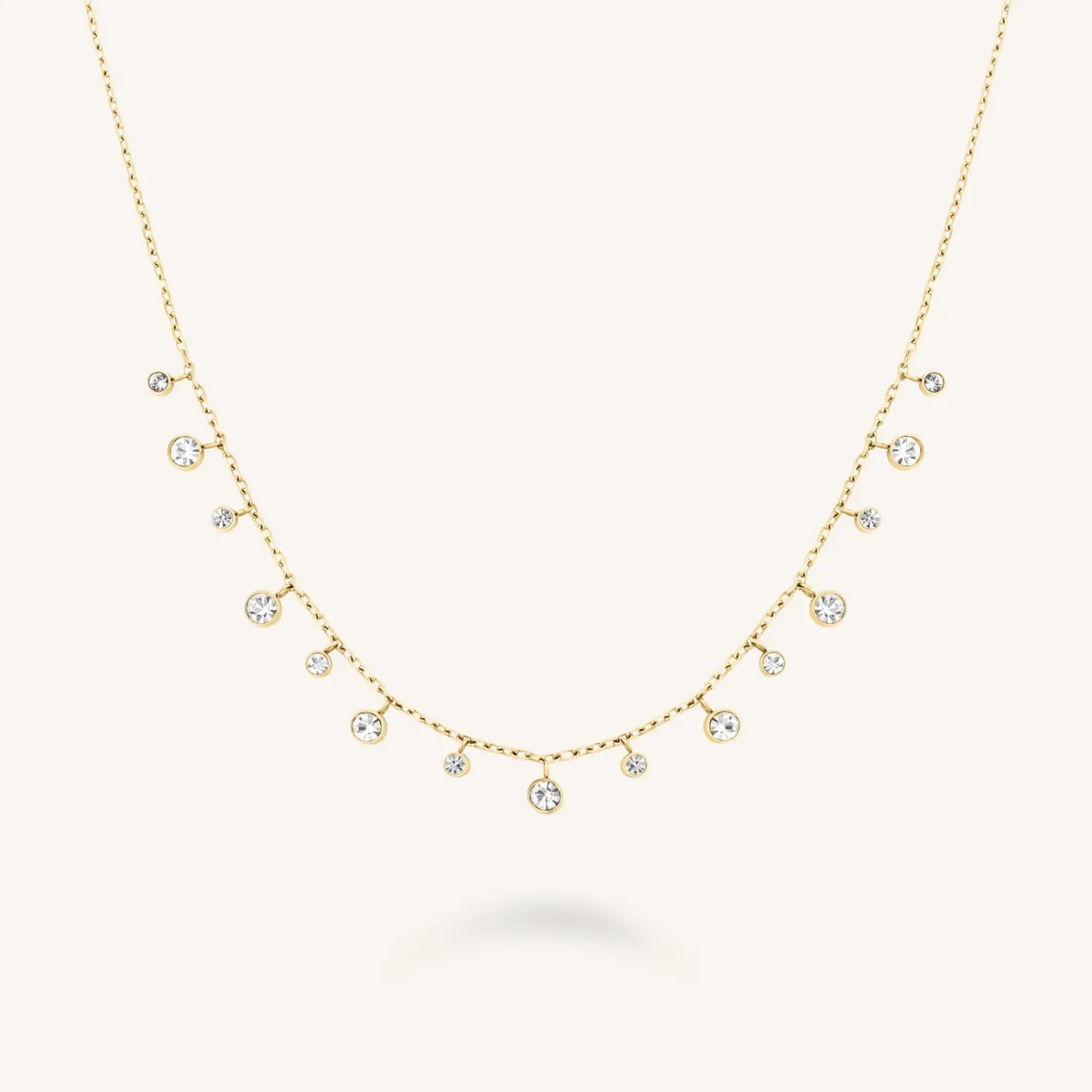 Rosefield Multi-Crystal Necklace Fashion