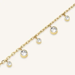 Rosefield Multi-Crystal Necklace Fashion