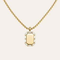 Rosefield Octagon Baguette Necklace Fashion