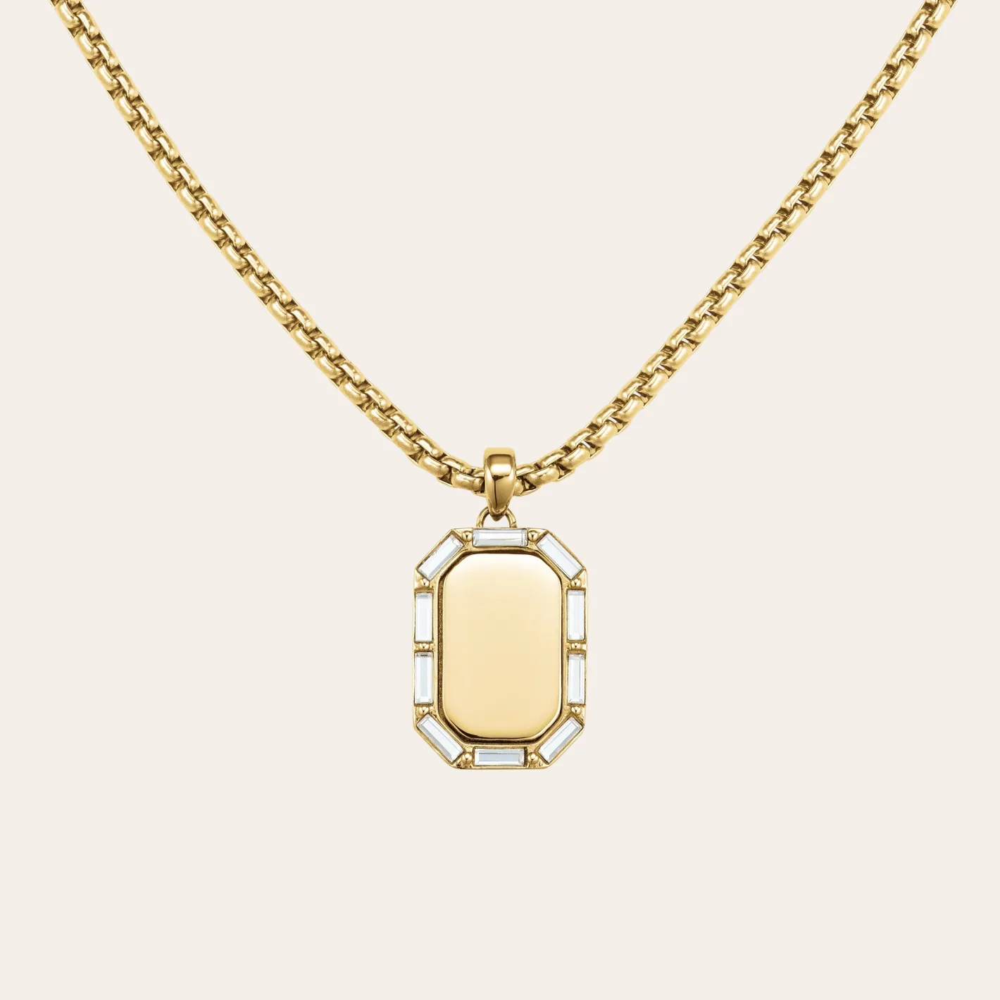 Rosefield Octagon Baguette Necklace Fashion
