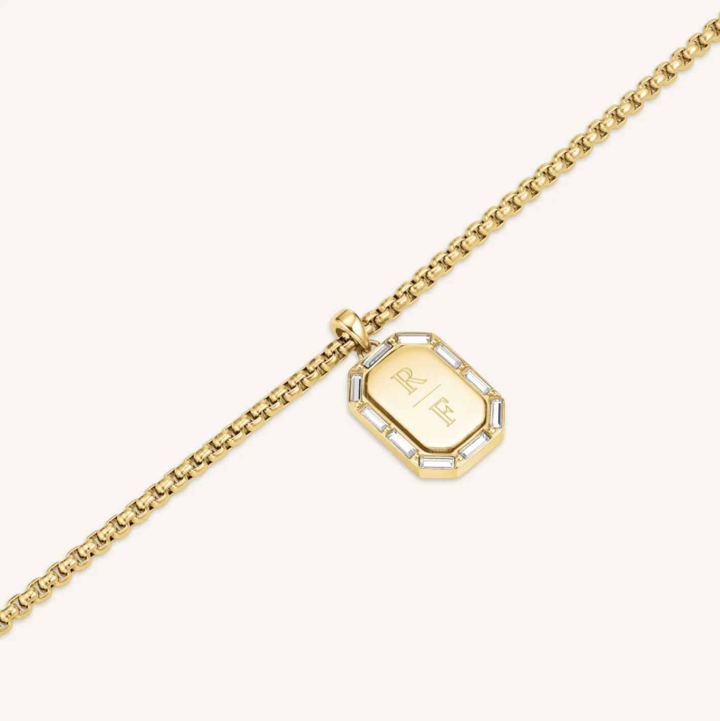 Rosefield Octagon Baguette Necklace Fashion