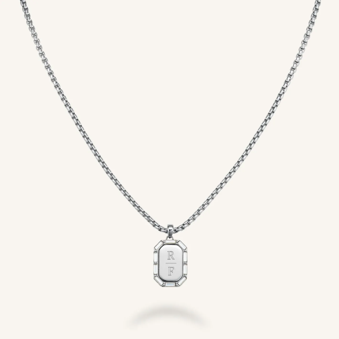 Rosefield Octagon Baguette Necklace Discount