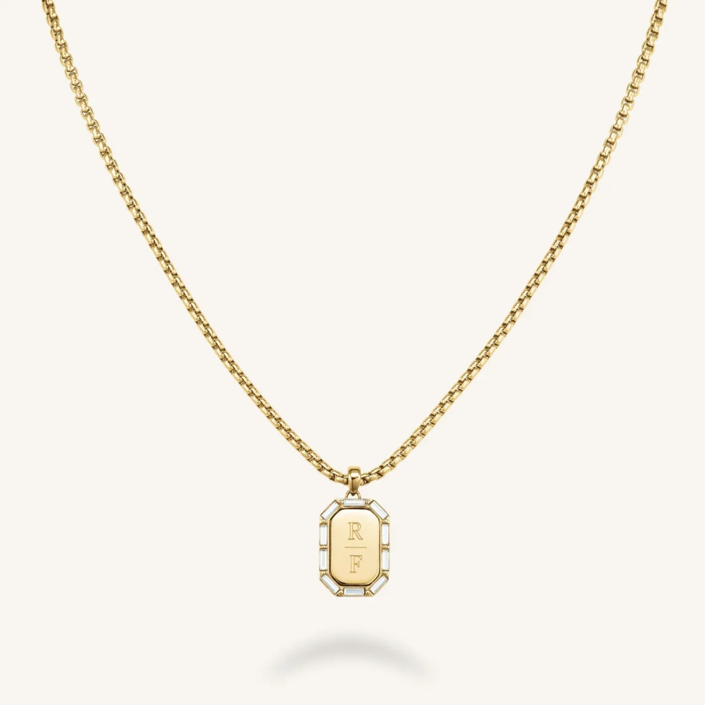 Rosefield Octagon Baguette Necklace Discount