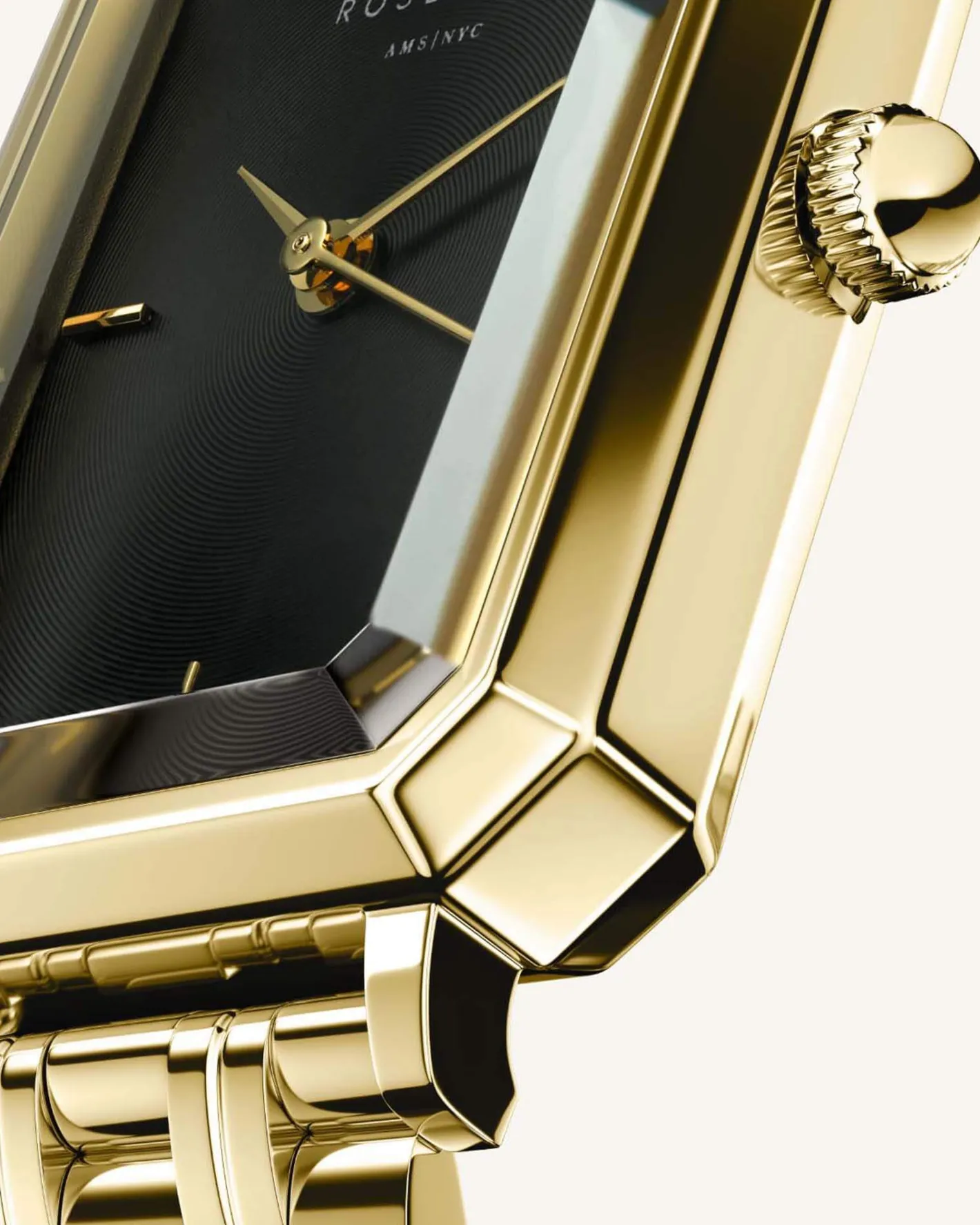 Rosefield Octagon Black Gold Hot