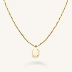 Rosefield Octagon Enamel Necklace Hot