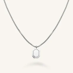 Rosefield Octagon Enamel Necklace Hot